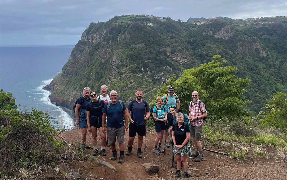 The Goodmans adventure team in Madeira 